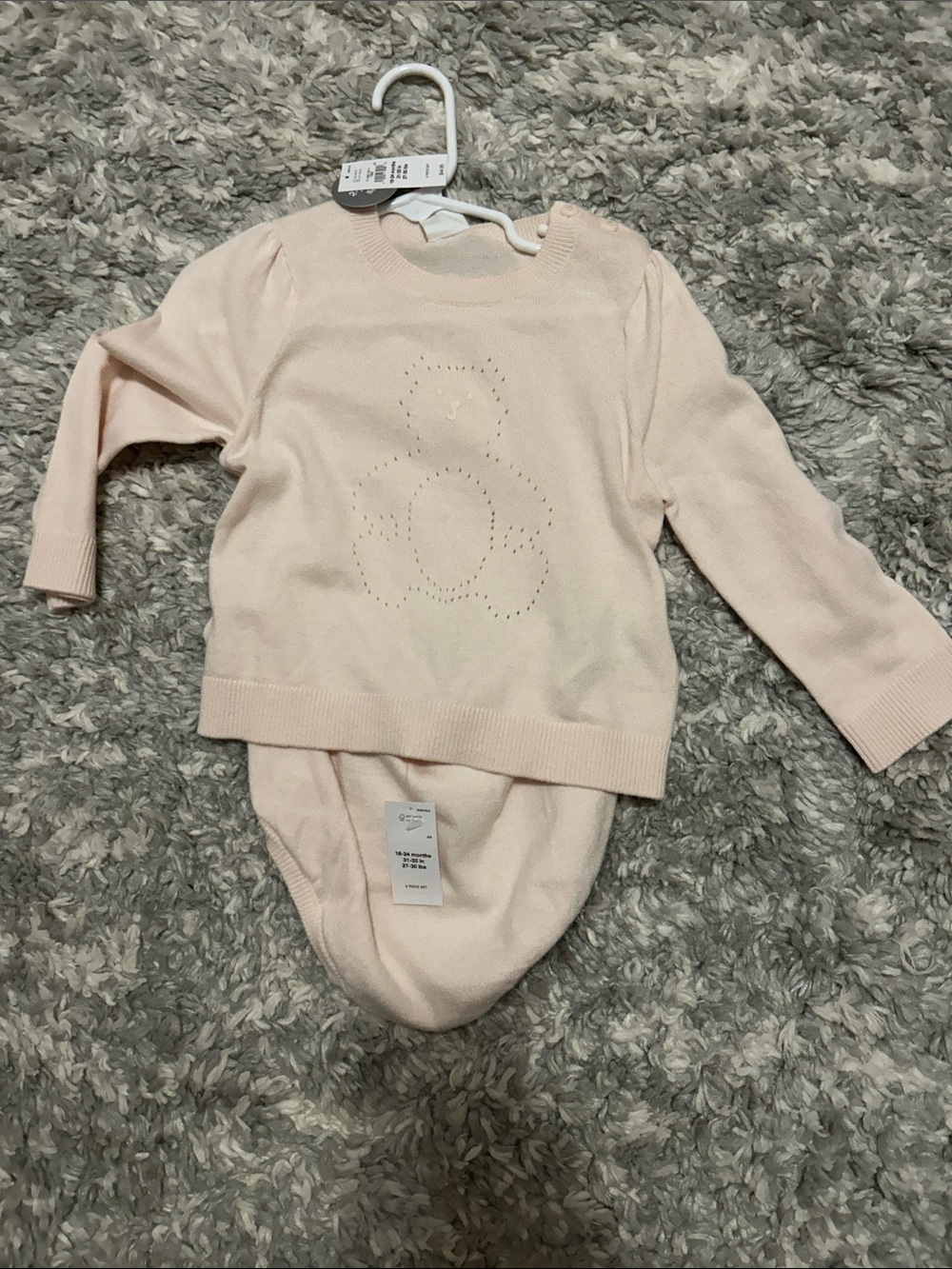 GAP Pink Sweater And Bodysuit Set